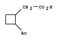 (9ci)-2-乙?；?環(huán)丁烷乙酸結(jié)構(gòu)式_412011-44-0結(jié)構(gòu)式