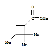 (9ci)-2,2,3-三甲基-環(huán)丁烷羧酸甲酯結(jié)構(gòu)式_412346-37-3結(jié)構(gòu)式