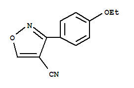 (9ci)-3-(4-乙氧基苯基)-4-異噁唑甲腈結構式_418790-62-2結構式