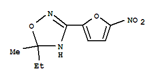 1,2,4-Oxadiazole,5-ethyl-2,5-dihydro-5-methyl-3-(5-nitro-2-furanyl)-(9ci)Structure,438622-37-8Structure 1,2,4-Oxadiazole,5-ethyl-2,5-dihydro-5-methyl-3-(5-nitro-2-furanyl)-(9ci) Structure,438622-37-8Structure
