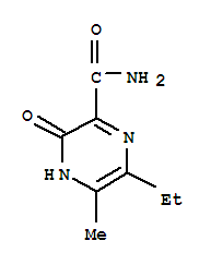 (9CI)-6-乙基-3,4-二氫-5-甲基-3-氧代-吡嗪羧酰胺結構式_440124-22-1結構式