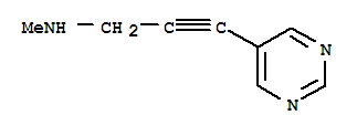 (9ci)-n-甲基-3-(5-嘧啶)-2-丙炔-1-胺結(jié)構(gòu)式_450357-09-2結(jié)構(gòu)式
