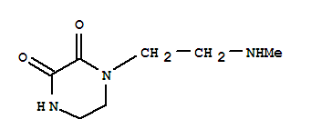 (9ci)-1-[2-(甲基氨基)乙基]-2,3-哌嗪二酮結構式_451453-63-7結構式