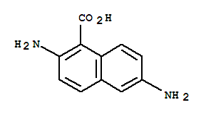 (9ci)-2,6-二氨基-1-萘羧酸結(jié)構(gòu)式_46390-04-9結(jié)構(gòu)式