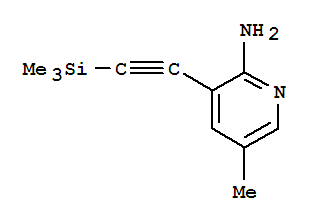 5-甲基-3-((三甲基甲硅烷基)乙炔)吡啶-2-胺結(jié)構(gòu)式_500903-95-7結(jié)構(gòu)式