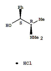 (1S,2R)-D-N-甲基麻黃堿鹽酸鹽結(jié)構(gòu)式_54114-10-2結(jié)構(gòu)式