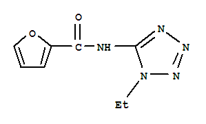 (9ci)-n-(1-乙基-1H-四唑-5-基)-2-呋喃羧酰胺結構式_638146-43-7結構式