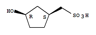 順式-(9ci)-3-羥基-環(huán)戊烷甲烷磺酸結構式_64646-22-6結構式