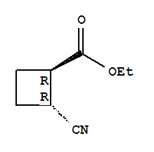 反式-(9ci)-2-氰基-環(huán)丁烷羧酸乙酯結(jié)構(gòu)式_64652-33-1結(jié)構(gòu)式