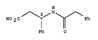 (S)-n-苯基乙?；?beta-苯丙氨酸結(jié)構(gòu)式_65414-83-7結(jié)構(gòu)式