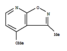 (9ci)-4-甲氧基-3-甲基-異噁唑并[5,4-b]吡啶結構式_69790-41-6結構式