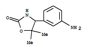 2-Oxazolidinone,4-(3-aminophenyl)-5,5-dimethyl-(9ci)Structure,709665-88-3Structure 2-Oxazolidinone,4-(3-aminophenyl)-5,5-dimethyl-(9ci) Structure,709665-88-3Structure