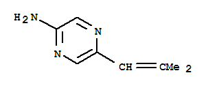 (9CI)-5-(2-甲基-1-丙烯基)-吡嗪胺結(jié)構(gòu)式_710323-06-1結(jié)構(gòu)式