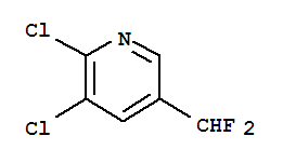 (9CI)-2,3-二氯-5-(二氟甲基)-吡啶結構式_71690-06-7結構式