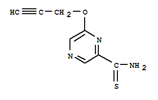(9CI)-6-(2-丙炔氧基)-吡嗪硫代甲酰胺結(jié)構(gòu)式_717848-05-0結(jié)構(gòu)式