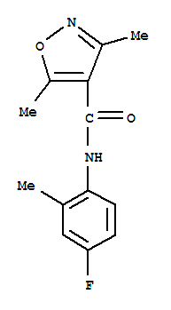 (9ci)-n-(4-氟-2-甲基苯基)-3,5-二甲基-4-異噁唑羧酰胺結構式_717859-26-2結構式