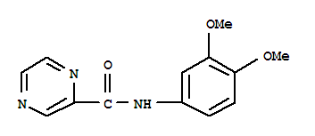 (9CI)-N-(3,4-二甲氧基苯基)-吡嗪羧酰胺結(jié)構(gòu)式_717868-49-0結(jié)構(gòu)式