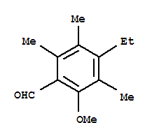 O-anisaldehyde, 4-ethyl-3,5,6-trimethyl-(5ci)Structure,722494-73-7Structure O-anisaldehyde, 4-ethyl-3,5,6-trimethyl-(5ci) Structure,722494-73-7Structure