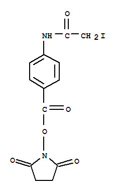 4-[(2-碘乙?；?氨基]-苯甲酸 2,5-二氧代-1-吡咯烷基酯結(jié)構(gòu)式_72252-96-1結(jié)構(gòu)式