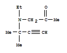(9ci)-1-[(1,1-二甲基-2-丙炔)乙基氨基]-2-丙酮結構式_725679-02-7結構式