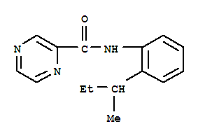 (9CI)-N-[2-(1-甲基丙基)苯基]-吡嗪羧酰胺結(jié)構(gòu)式_726198-30-7結(jié)構(gòu)式