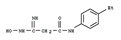 (9CI)-N-(4-乙基苯基)-3-(羥基氨基)-3-亞氨基-丙酰胺結構式_727369-80-4結構式
