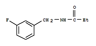 N-[(3-氟苯基)甲基]-丙酰胺結(jié)構(gòu)式_727731-91-1結(jié)構(gòu)式