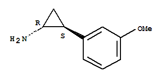 (1r,2s)-(9ci)-2-(3-甲氧基苯基)-環(huán)丙胺結(jié)構(gòu)式_732211-88-0結(jié)構(gòu)式