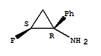 (1r,2s)-rel-(9ci)-2-氟-1-苯基-環(huán)丙胺結(jié)構(gòu)式_733738-37-9結(jié)構(gòu)式