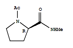 (r)-(9ci)-1-乙?；?n-甲基-2-吡咯烷羧酰胺結(jié)構(gòu)式_73462-80-3結(jié)構(gòu)式