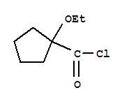 (9ci)-1-乙氧基-環(huán)戊烷羰酰氯結構式_73555-15-4結構式