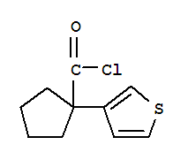 (9ci)-1-(3-噻吩)-環(huán)戊烷羰酰氯結(jié)構(gòu)式_73812-19-8結(jié)構(gòu)式