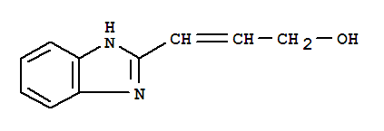(9ci)-3-(1H-苯并咪唑-2-基)-2-丙烯-1-醇結(jié)構(gòu)式_73922-35-7結(jié)構(gòu)式