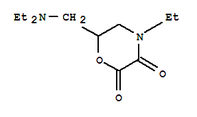 (9ci)-6-[(二乙基氨基)甲基]-4-乙基-2,3-嗎啉二酮結(jié)構(gòu)式_740744-56-3結(jié)構(gòu)式