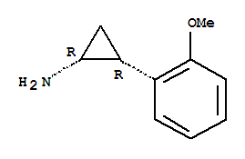 順式-(9ci)-2-(2-甲氧基苯基)-環(huán)丙胺結(jié)構(gòu)式_741231-40-3結(jié)構(gòu)式