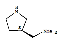 (3s)-(9ci)-N,N-二甲基-3-吡咯烷甲胺結構式_741288-65-3結構式