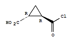 反式-(9ci)-2-(氯羰基)-環(huán)丙烷羧酸結(jié)構(gòu)式_74177-20-1結(jié)構(gòu)式