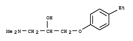 (9ci)-1-(二甲基氨基)-3-(4-乙基苯氧基)-2-丙醇結(jié)構(gòu)式_744192-89-0結(jié)構(gòu)式