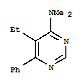 (9ci)-5-乙基-N,N-二甲基-6-苯基-4-嘧啶胺結構式_744963-42-6結構式