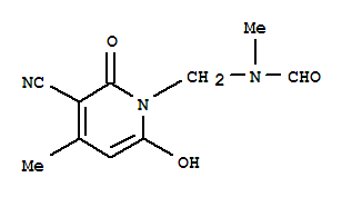 (9ci)-n-[(3-氰基-6-羥基-4-甲基-2-氧代-1(2H)-吡啶)甲基]-n-甲基-甲酰胺結(jié)構(gòu)式_746552-22-7結(jié)構(gòu)式