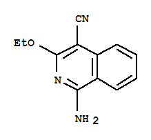 (9ci)-1-氨基-3-乙氧基-4-異喹啉甲腈結構式_74745-54-3結構式