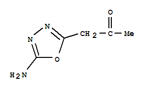 (9ci)-1-(5-氨基-1,3,4-噁二唑-2-基)-2-丙酮結(jié)構(gòu)式_74949-73-8結(jié)構(gòu)式
