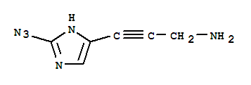 (9ci)-3-(2-疊氮基-1H-咪唑-4-基)-2-丙炔-1-胺結構式_753437-57-9結構式