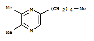 (9CI)-2,3-二甲基-5-戊基-吡嗪結構式_75492-00-1結構式