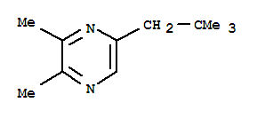 (9CI)-5-(2,2-二甲基丙基)-2,3-二甲基-吡嗪結(jié)構(gòu)式_75492-02-3結(jié)構(gòu)式