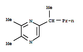 (9CI)-2,3-二甲基-5-(1-甲基丁基)-吡嗪結(jié)構(gòu)式_75492-04-5結(jié)構(gòu)式