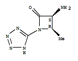 順式-(9ci)-3-氨基-4-甲基-1-(1H-四唑-5-基)-2-氮雜啶酮結(jié)構(gòu)式_754935-10-9結(jié)構(gòu)式