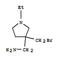 (9ci)-3-(溴甲基)-1-乙基-3-吡咯烷甲胺結構式_754946-12-8結構式