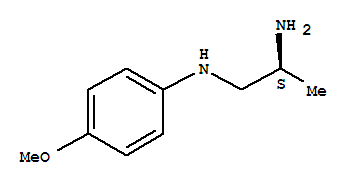 (2s)-(9ci)-n1-(4-甲氧基苯基)-1,2-丙二胺結(jié)構(gòu)式_757976-21-9結(jié)構(gòu)式