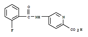 (9ci)-5-[(2-氟苯甲?；?氨基]-2-吡啶羧酸結(jié)構(gòu)式_759427-33-3結(jié)構(gòu)式